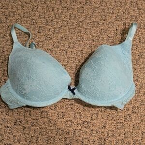 Lace Underwire Bra in Light Blue